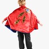 Den Goda Fen Wendbarer Umhang mit Augenmaske 98-128 cm, Blau/Rot
