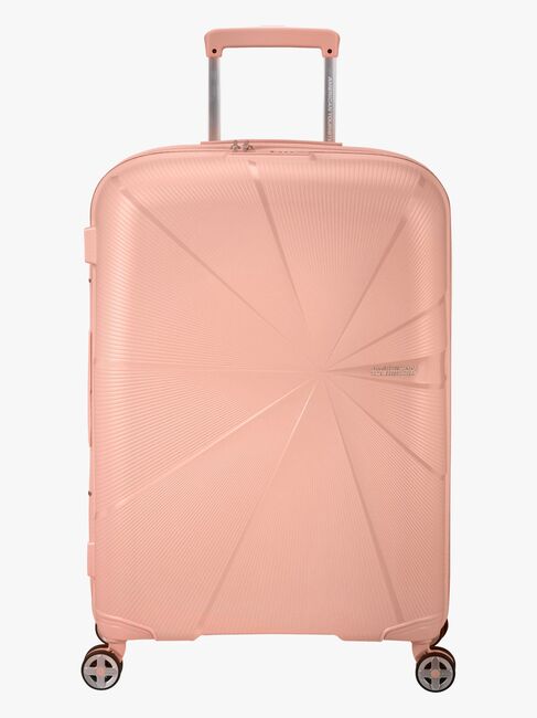 American Tourister StarVibe Spinner Koffer 70-77L, Metallic Peach