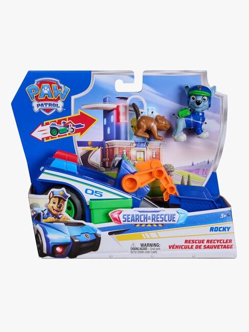 Paw Patrol Search & Rescue Rettungsfahrzeug mit Figur Rocky