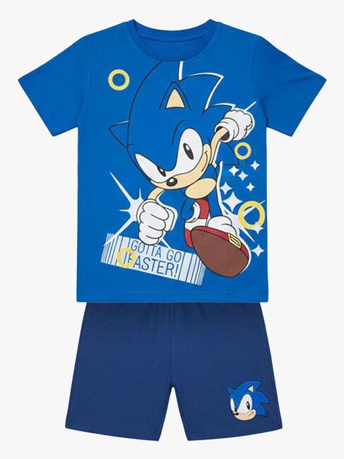 Sonic T-Shirt Und Shorts Set, Blau