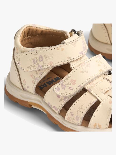 Wheat Frei Sandalen, Apricot Flowers