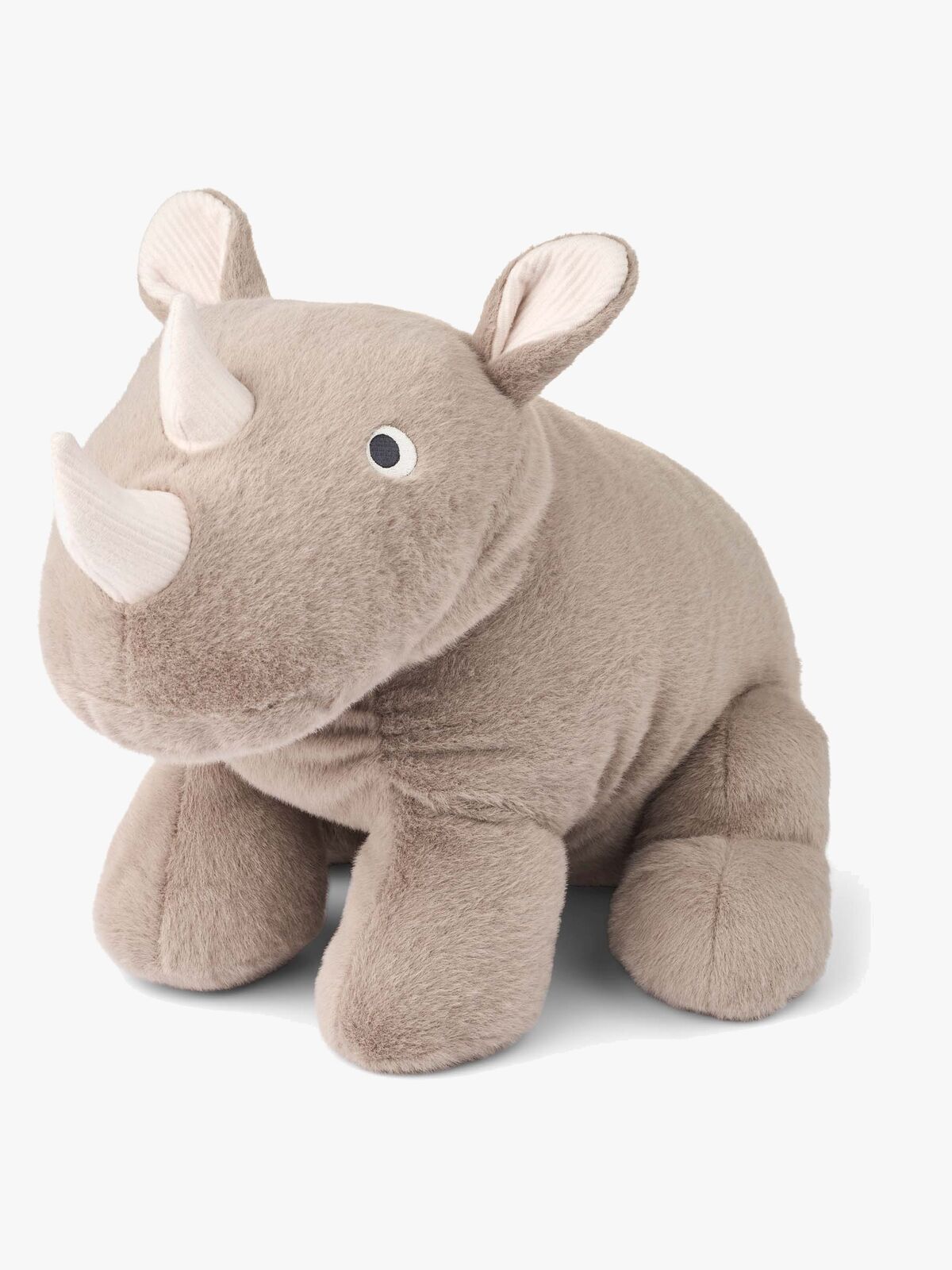 LIEWOOD Barnaby Nashorn Plüschspielzeug 30 cm, Stone Beige
