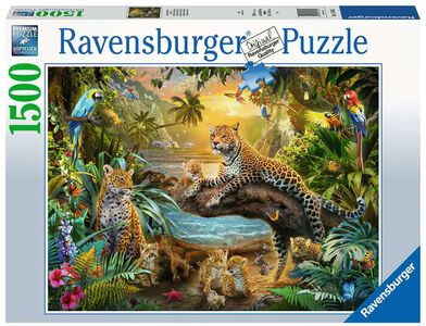 Ravensburger Puzzle Leopard Family in the Jungle 1500 Teile