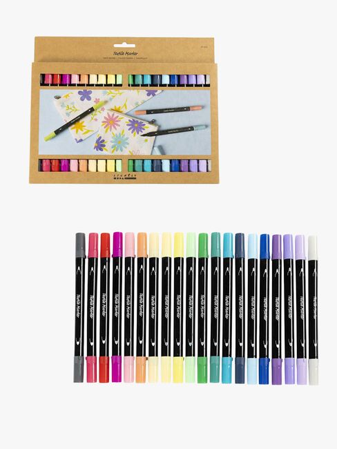 Creativ Company Textilstifte Ergänzende Farben 20 Teile