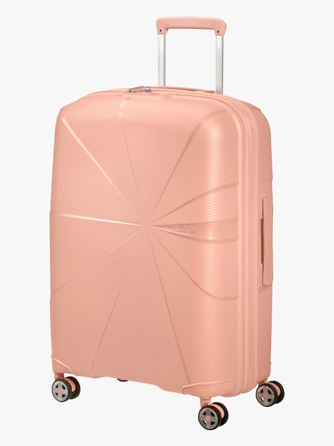 American Tourister StarVibe Spinner Koffer 70-77L, Metallic Peach