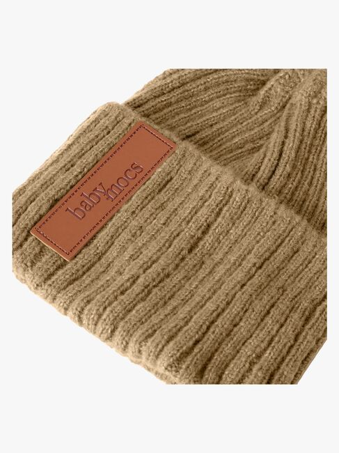 BabyMocs Strickmütze, Caramel