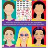 Melissa & Doug Make-a-Face Stickerbuch