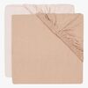 Jollein Spannbettlaken 2er-Pack 40x80, Blush/Wild Rose