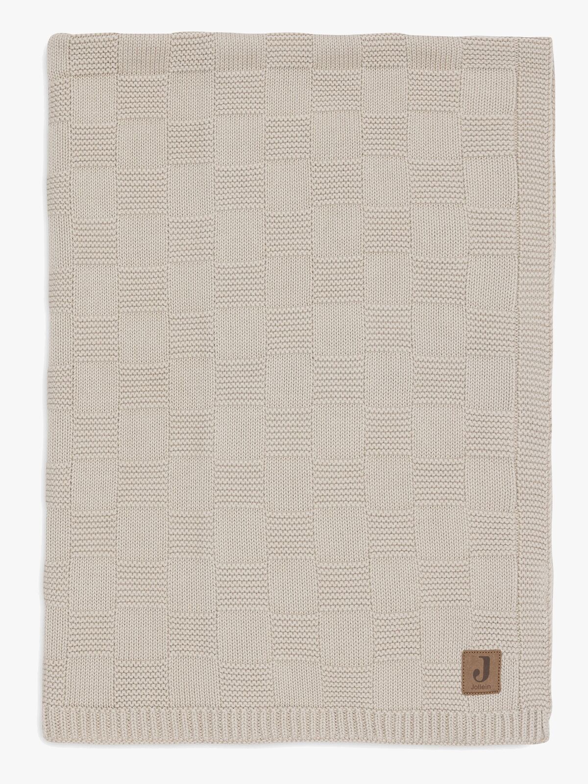 Jollein Decke 75x100 cm Box Knit, Warm Sand