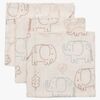 Jollein Waschlappen 3er-Pack, Elephant Tales