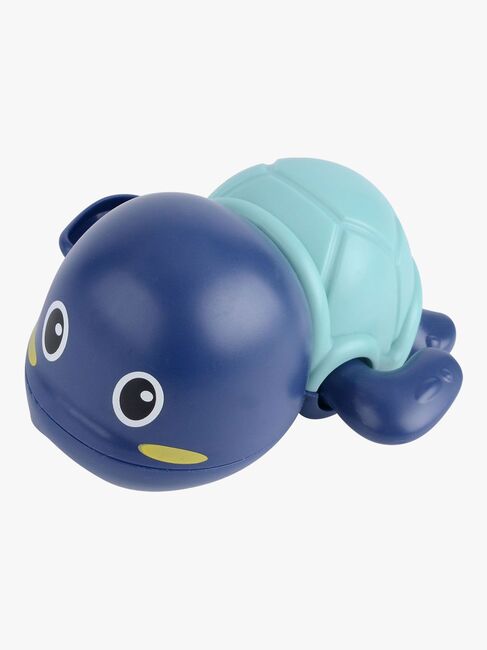 Carlo Baby Schwimmende Schildkröte Badespielzeug, Blau/Türkis