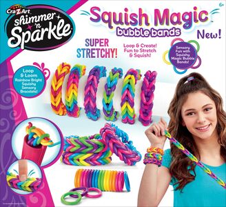 Shimmer n' Sparkle Squish Magic Bubble Loop & Loom Armbandset