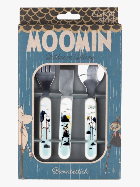 Mumin Inselchen & Schären Kinderbesteck, Grau