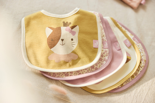 Jollein Bandana Halstuch Wasserdicht 5er-Pack, Flower Fairies