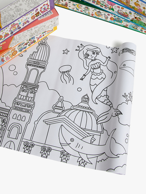 Fippla Kleben & Malen Ausmal-Rollen 6 Teile