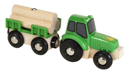 BRIO 33799 Traktor mit Holzanhänger