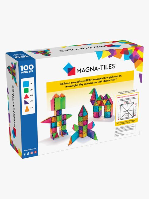 MAGNA-TILES Clear Colours Bausatz 100 Teile