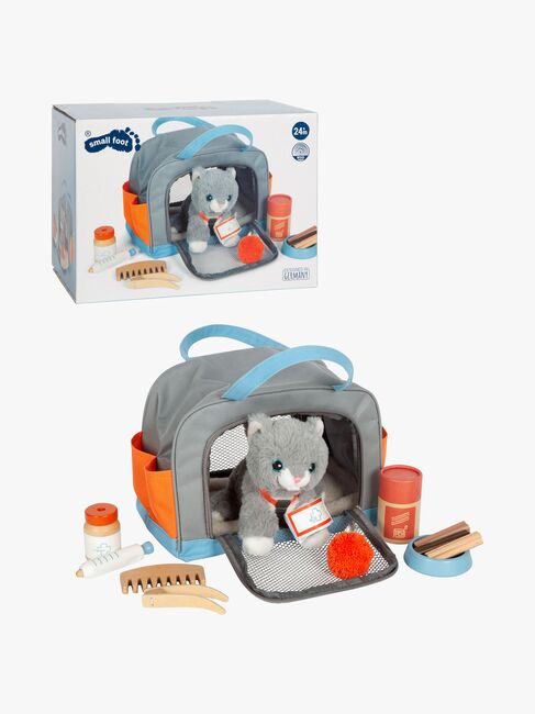 Small Foot Katze mit Tasche und Pflegeset