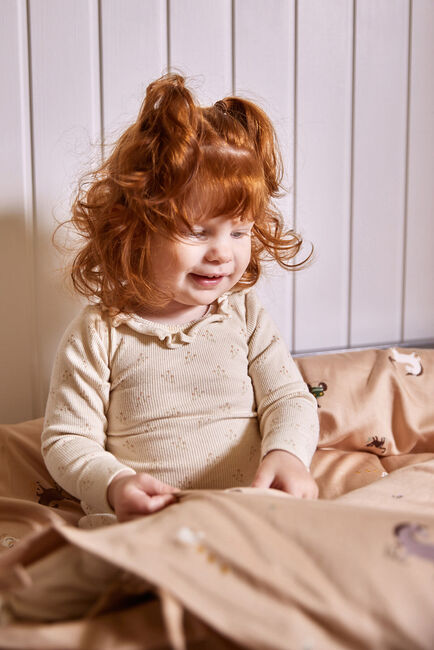 FILIBABBA GOTS-zertifizierte Bettwäsche 100 x 70 cm Babybett, Magic Farm