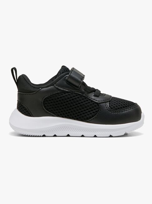 Puma Fun Racer 2 AC+ Infant Sneaker, Black/White
