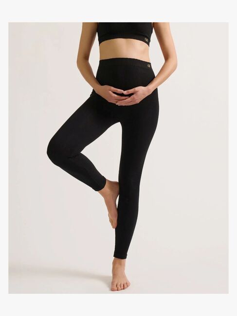 Cache Coeur ZOE SEAMLESS Umstandsleggings, Black