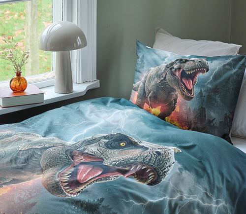 Borganäs Bettwäsche Dinosaurier 150x210 cm
