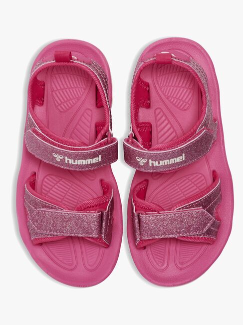 Hummel Glitter Jr Sandalen, Pink Flambé
