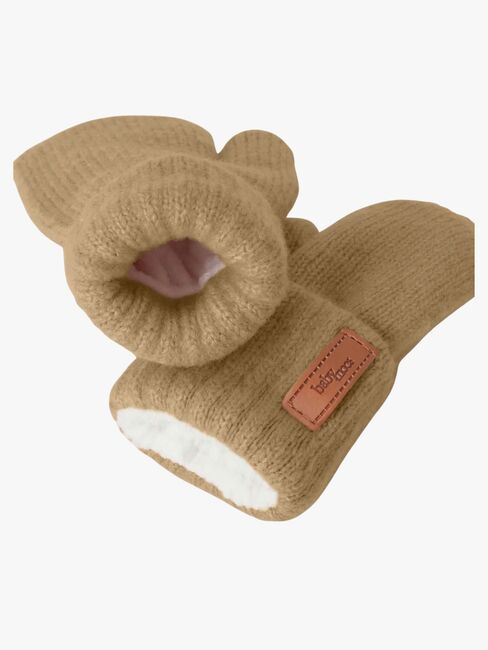 BabyMocs Gestrickte Fäustlinge, Caramel