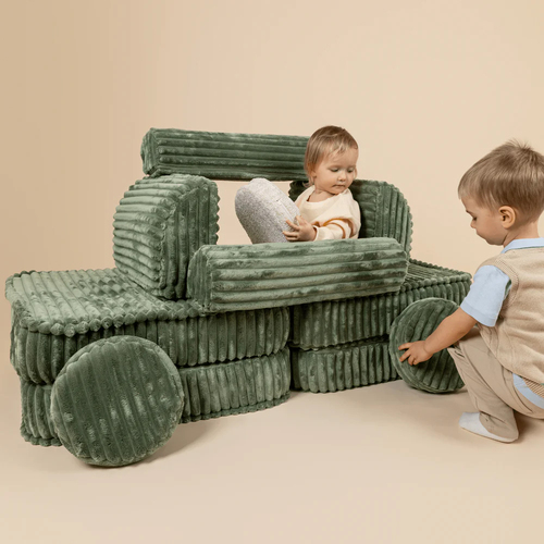 MeowBaby Churros Sofa Max, Olive Sage Green