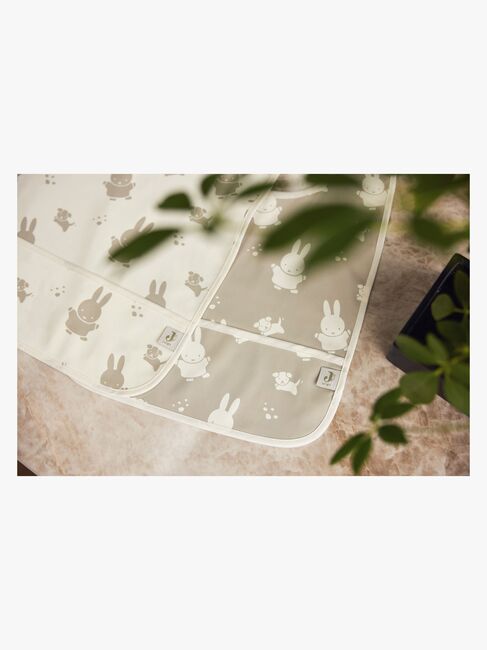 Jollein Miffy&Snuffy Lätzchen 2er-Pack, Olive Green