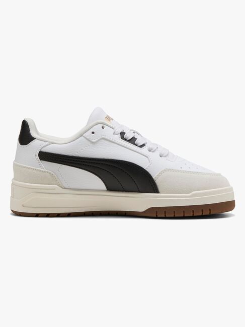Puma Shuffle Downtown Lo OG Jr Sneaker, White/Black