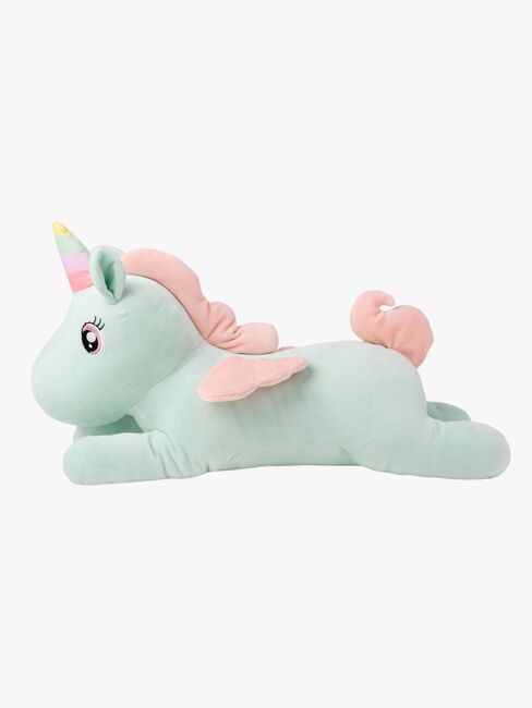 Teddykompaniet Plüschspielzeug Liegendes Einhorn 52 cm, Grün