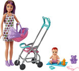 Barbie Skipper Puppe Kinderwagen Spielset