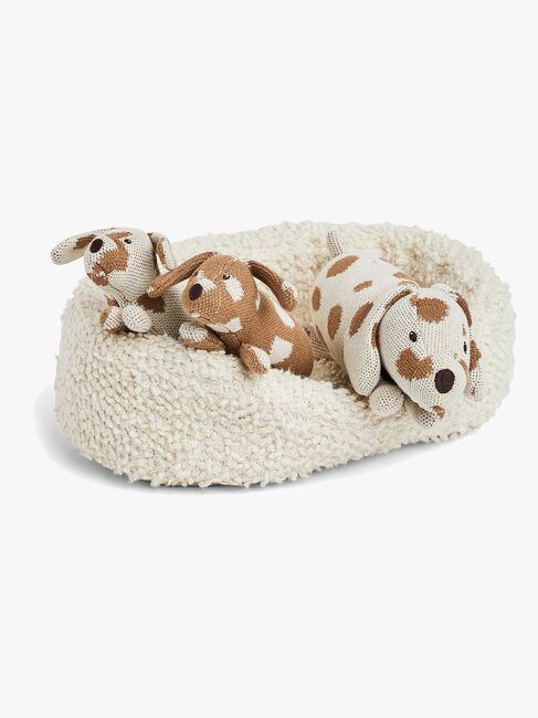 Smallstuff Hundekorb mit Hundemama und Welpen