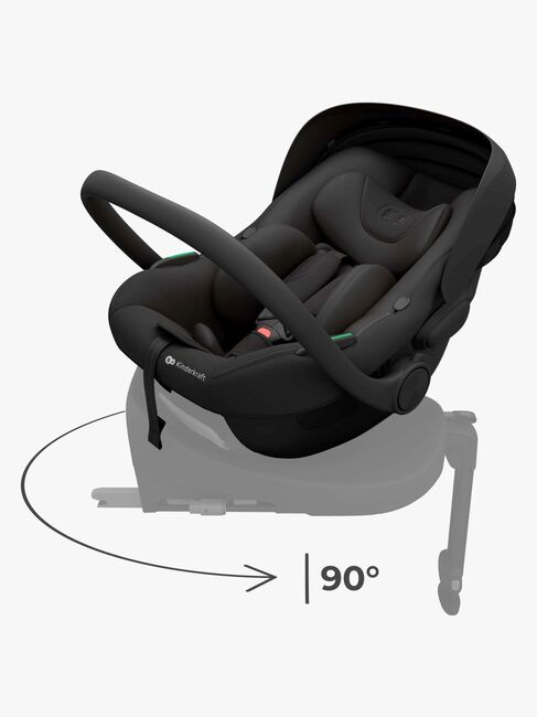 Kinderkraft I-LITE Babyschale, Graphite Black