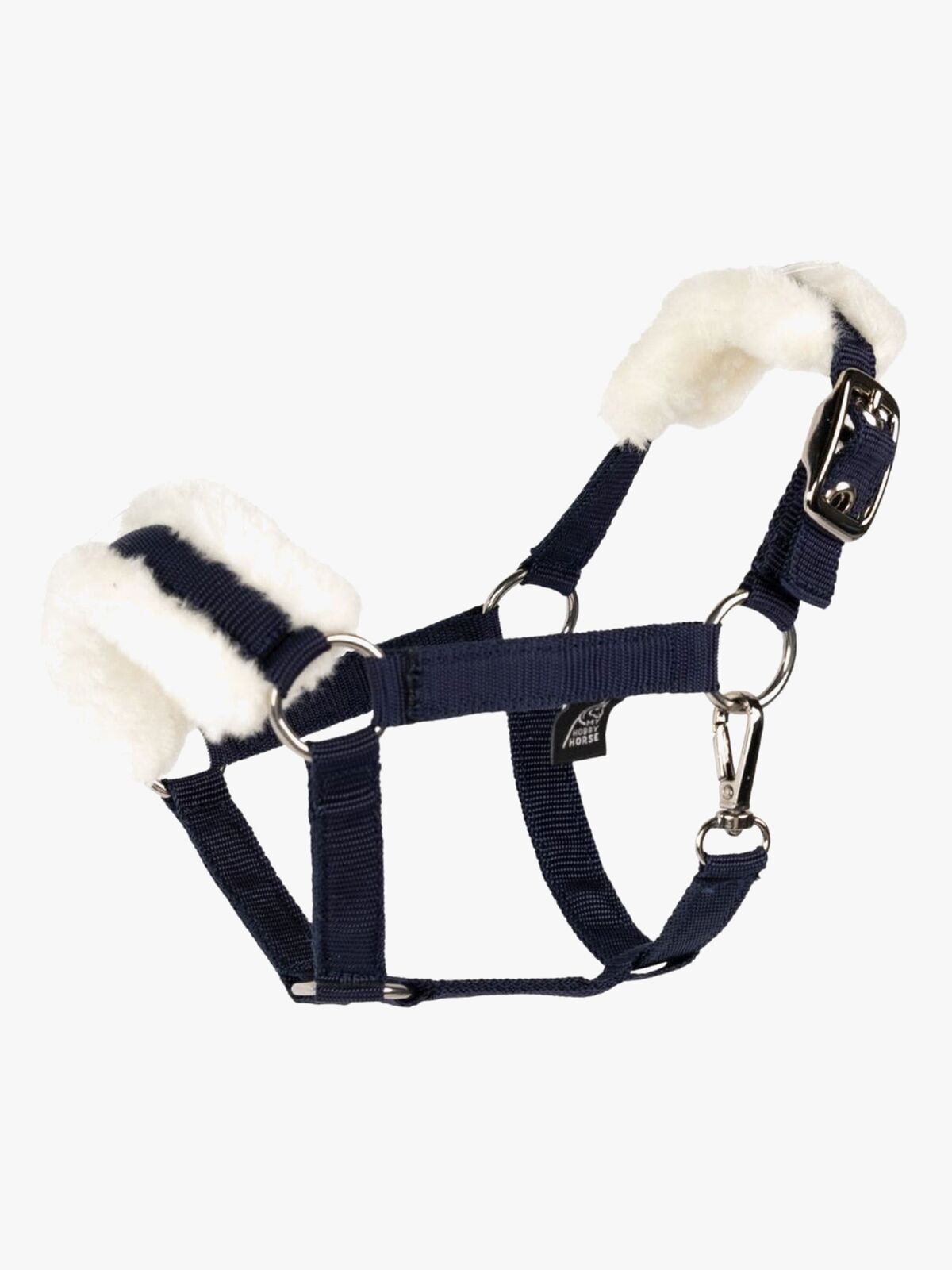 My Hobby Horse Halfter Lammfell, Marineblau