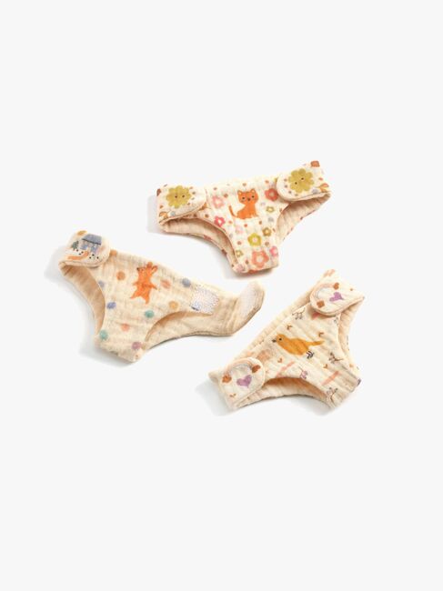 Djeco Windel-Set für Puppe 3er-Pack