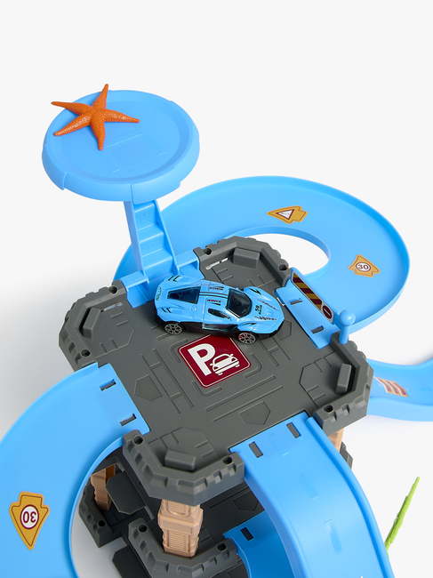 Alex's Garage Shark Autorennbahn & Garage XL