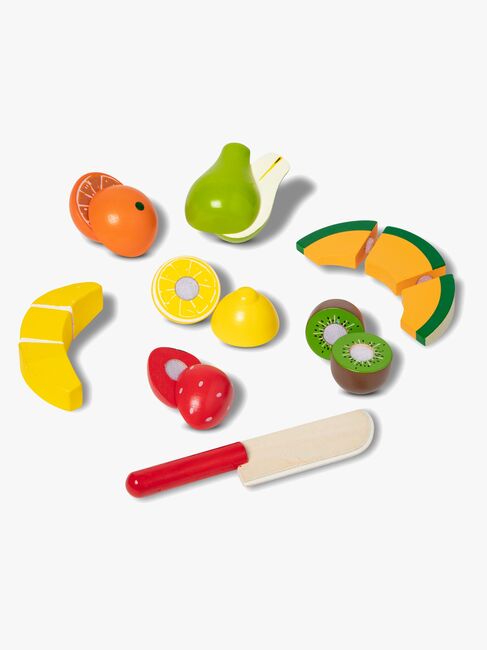 Melissa & Doug Spielset Obst in einer Box mit Messer