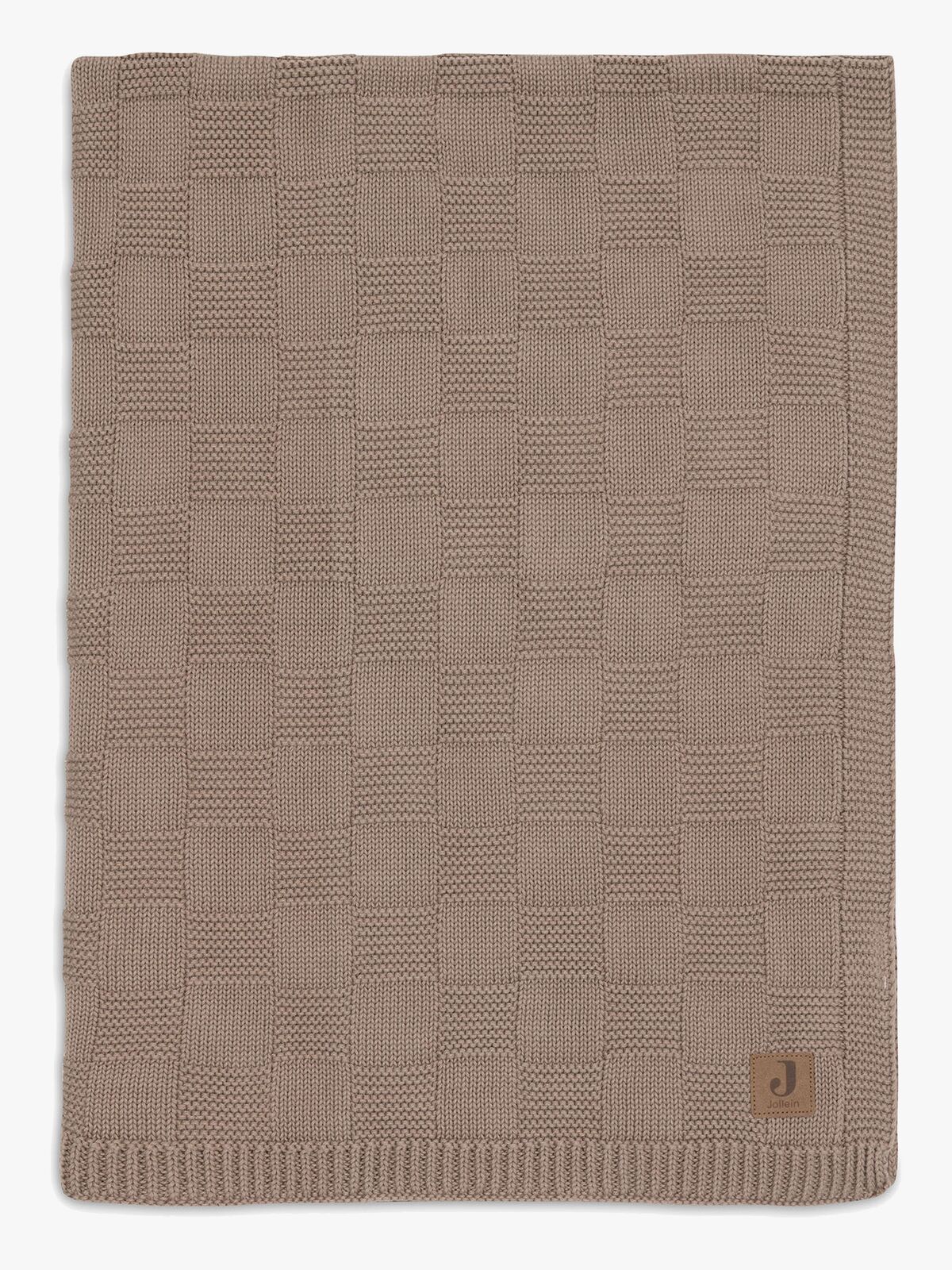 Jollein Decke 75x100 cm Box Knit, Milky Coffee