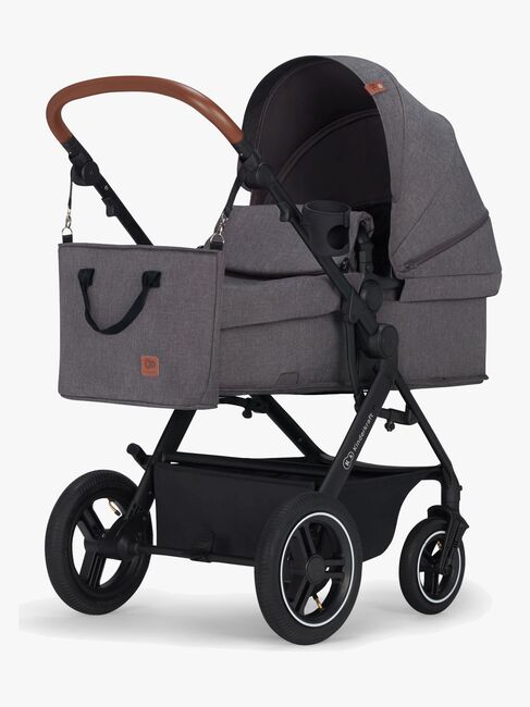Kinderkraft Multifunctional 3-in-1 B-Tour Mink Pro Kombikinderwagen, Dark Grey