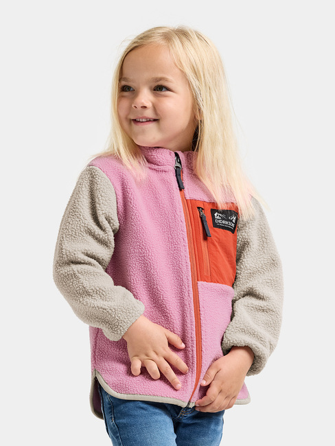Didriksons Anten Fleecejacke, Light Heather Pink