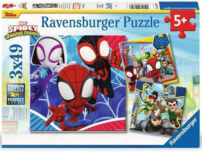 Ravensburger Marvel Spidey and His Amazing Friends Puzzles 3x49 Teile
