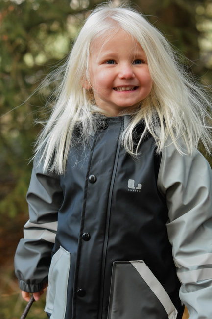 Lindberg Fagerhult Gefüttertes Regenset, Black/Anth