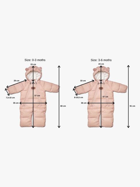 Petite Chérie Blanche Daunen-Fußsack 2-in-1, Mauve Pink