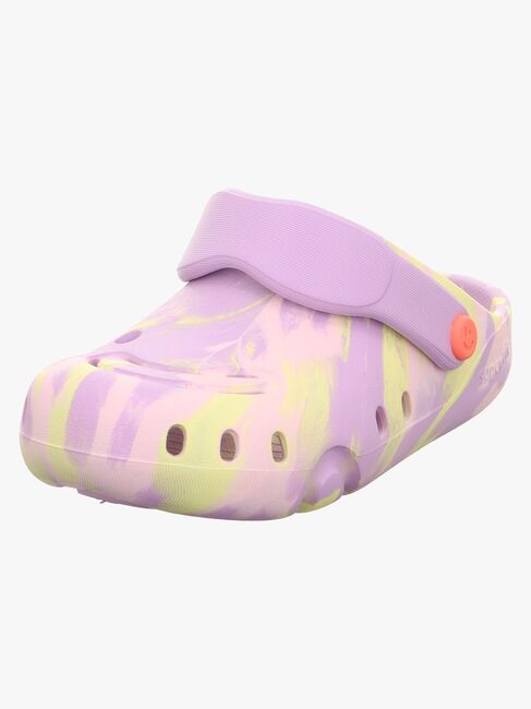 Superfit Splash C Pantoffel, Purple/Yellow