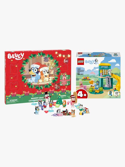 Bluey Adventskalender & LEGO Bluey 11201 Bluey und Chloe auf dem Spielplatz