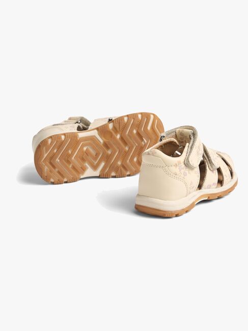 Wheat Frei Sandalen, Apricot Flowers