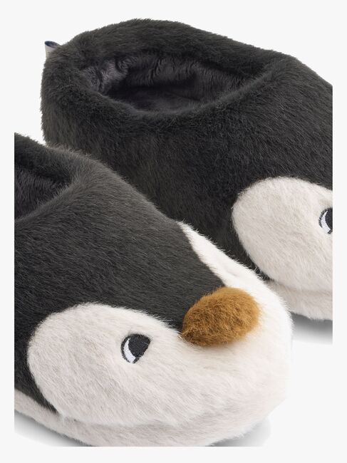 LIEWOOD Aviaja Penguin Hausschuhe, Sandy / Dark grey