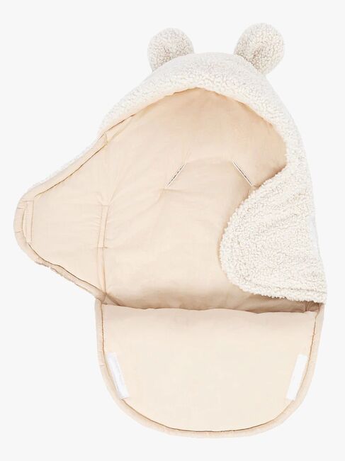 MeowBaby Bearly Pucktuch mit Bärenohren, Cream